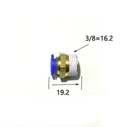 DN10 3/8 "BSP Мужской x 8 мм шланг латунь Нажмите, чтобы подключить One Touch установки пневматические
