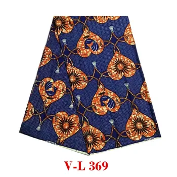 

2019 High quality breathable wax african wax ankara new design printed in fabric the lastest design V-L 369