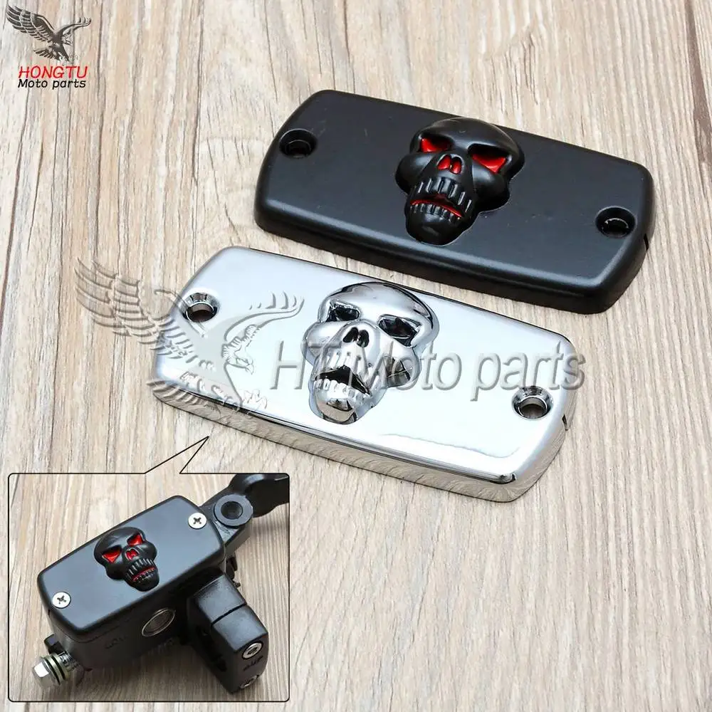 

Motorcycle skull Logo Clutch brake master cylinder cover cap For Honda Steed 400 600 Shadow 400 750 Magna 250 750 turtle King