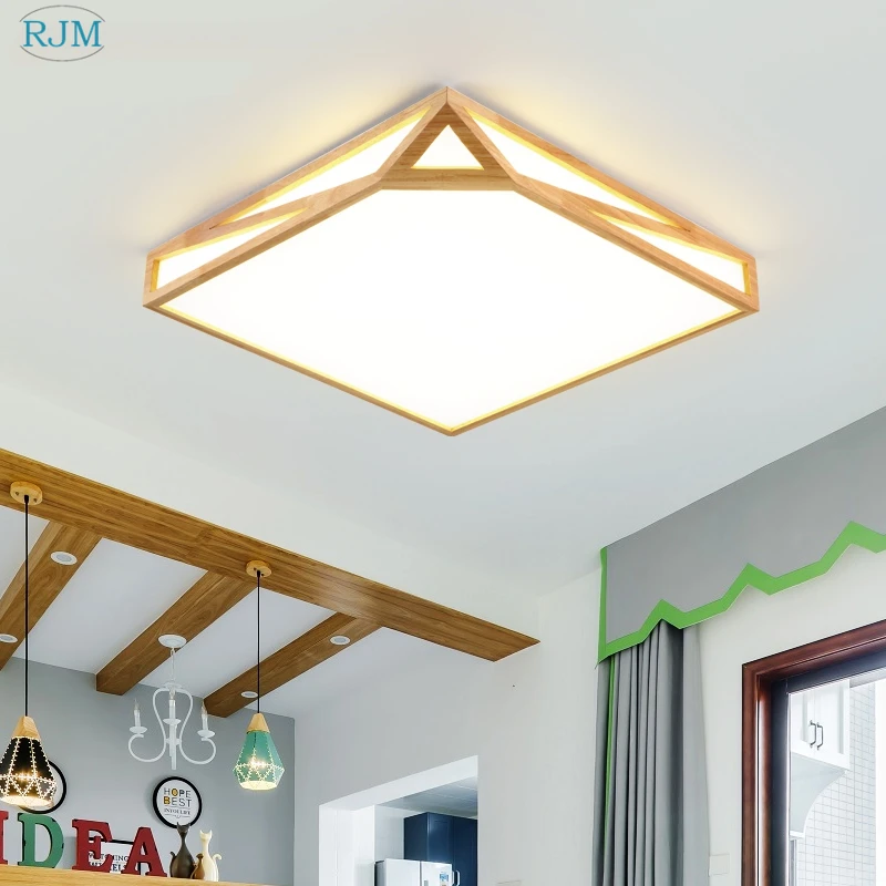 

Nordic Simple Modern Square LED Ceiling Lamps Creative Warm Ceiling Lights for Kitchen Living Room Bedroom Study Lightings Decor