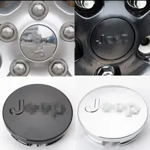 4PCS Chrome/Black/Silver Car Wheel Center Cap Cover Trim For Jeep Compass 2011-2015 with LOGO