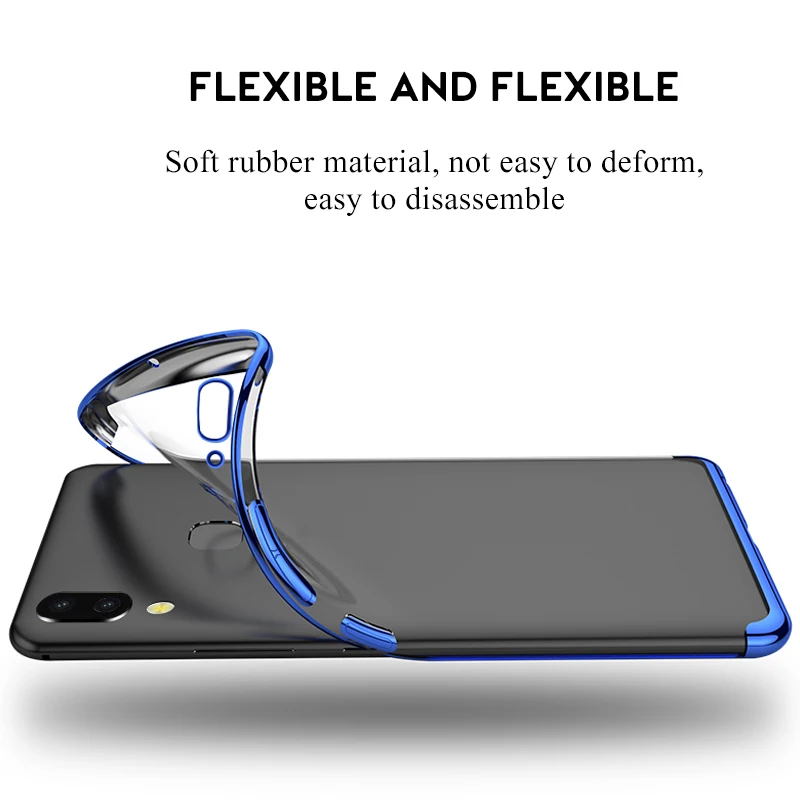 For Samsung A50 Case Plating TPU Phone Case For Samsung Galaxy A6 A8 Plus A9 2018 A5 A7 A3 2017 A30 A10 Silicon Soft Clear Cover