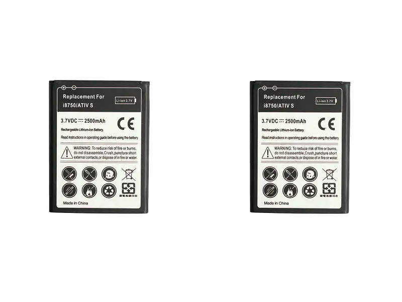 Ciszean 2pcs/lot 2500mAh EB-L1M1NLU Replacement Battery For Samsung galaxy ATIV S i8750 i8370 i8790 Batterie Bateria Batterij | Мобильные