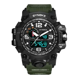 2019 Топ Элитный бренд G стиль для мужчин's Военная Униформа спортивные светодио дный светодиодный цифровые часы 50 м водонепроница для