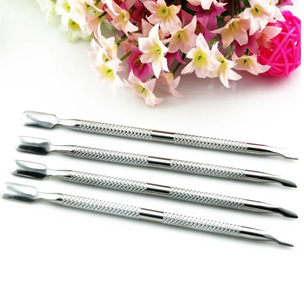Double Sided Nail Cuticle Pusher Finger Dead Skin Remover Stainless