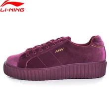Li-Ning/женские туфли-лодочки Noiz в повседневном стиле; кроссовки в уличном стиле для фитнеса; мягкая удобная спортивная обувь с подкладкой; GLKM106 YXB093