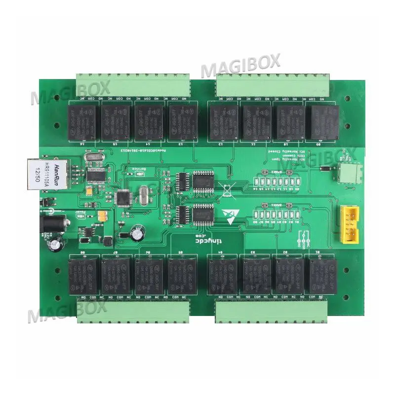 

TCP/IP 16CH 10A Remote Control Network Relay HTTP WEBAPI Centralized Control Support Android Phone Home Automation