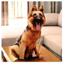 3D новая плюшевая игрушка пастушья собака Моделирование большой овчарка Подушка подарок около 90 см