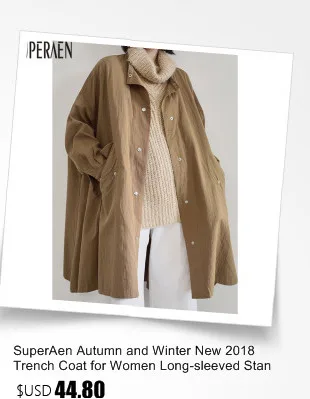 SuperAen осень и зима женский свитер пальто Дикая мода Повседневный полосатый сшитый v-образный вырез однобортный Кардиган свитер