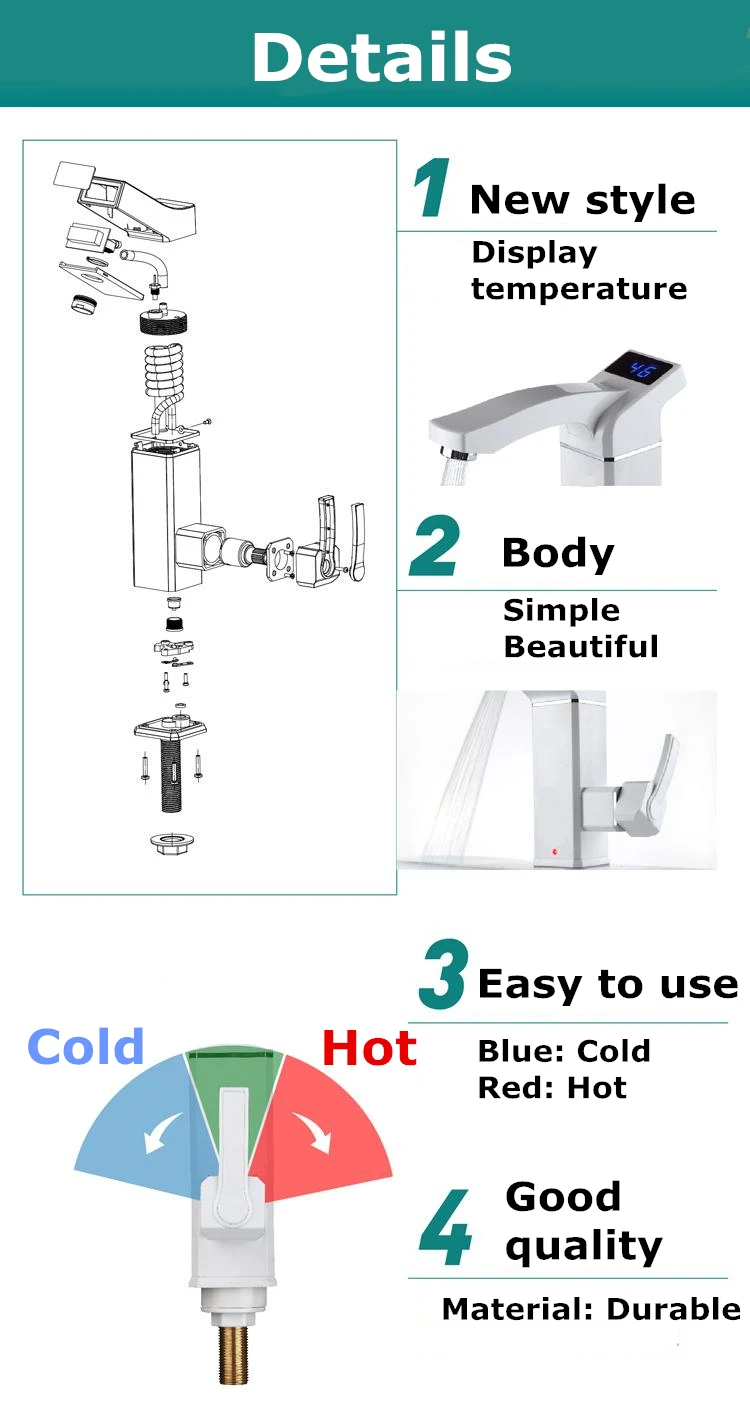 Электрический горячая вода кран show температура холодной водопроводной двойного назначения офис домашняя кухня, туалет быстро