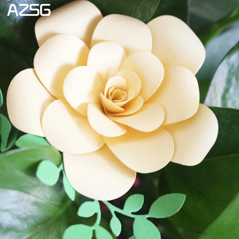

AZSG Beautiful Flowers Metal Cutting Dies for Scrapbooking Photo Album Embossing DIY Paper Cards Making Decorative Stencil Craft