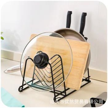 

SUS 304 Storage Rack Kitchenware Pot Cover Tool Carrier Spice Rack Stainless Steel Kitchen Utensils HighTemperatureResistance