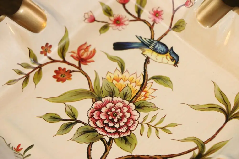 Nordic птицы Оптовая Творческий дом мебели Керамические коробка украшения ремесла свадебные подарки