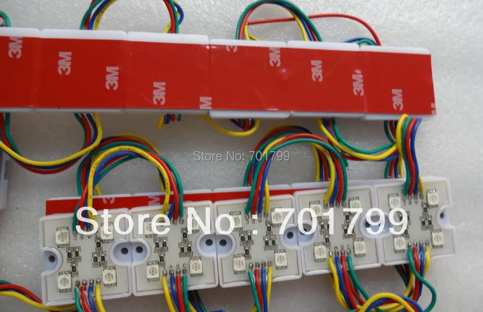 Акция! 20 шт./стенд 5050 SMD светодиодный модуль RGB вход 12 В постоянного тока с