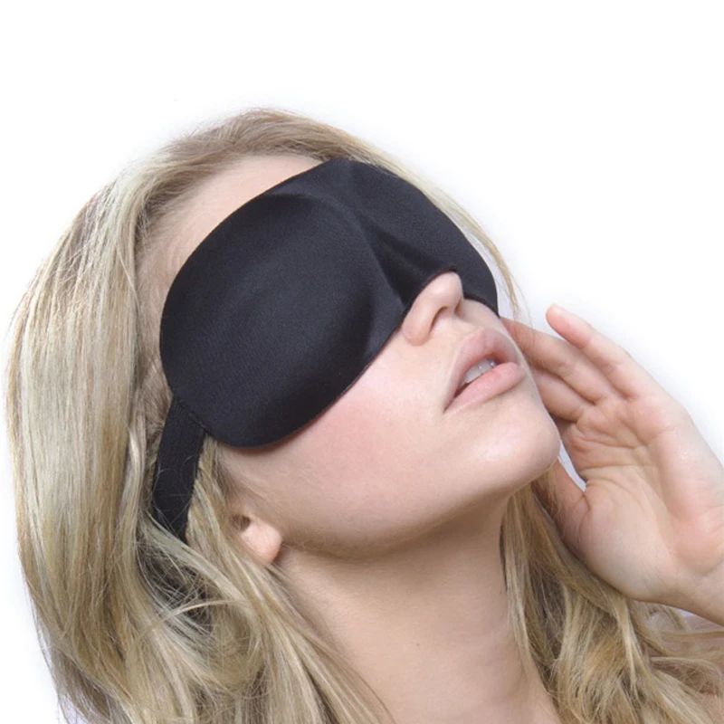 Travel Rest 3D Sponge Eye MASK Black Sleeping Eye Mask Sleep Cover for