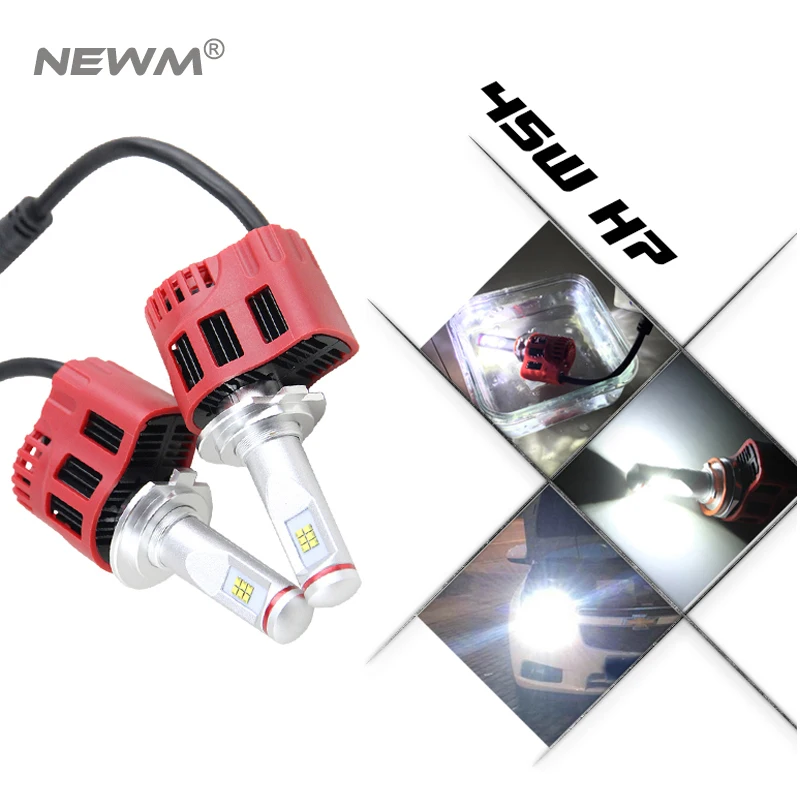 45W 9000LM 90W 6000K LED Headlight Low Beam Or High Beam Headlamp H4 H7