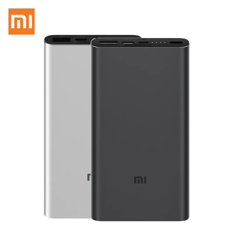 Xiao mi power Bank 3 10000 мАч PLM12ZM usb type C QC3.0 Быстрая зарядка mi power bank 10000 портативное зарядное устройство повербанк