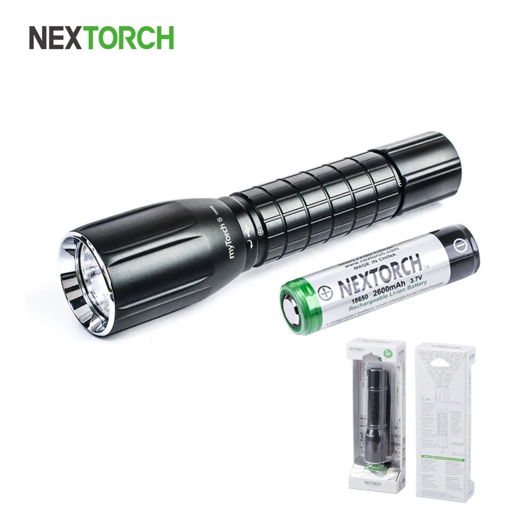 NEXTORCH myTorch S 18650 660 люмен Стандартный IPX7 водонепроницаемый ударопрочный ультра яркий для юсб перезаряжаемый светодиодный умный фонарик