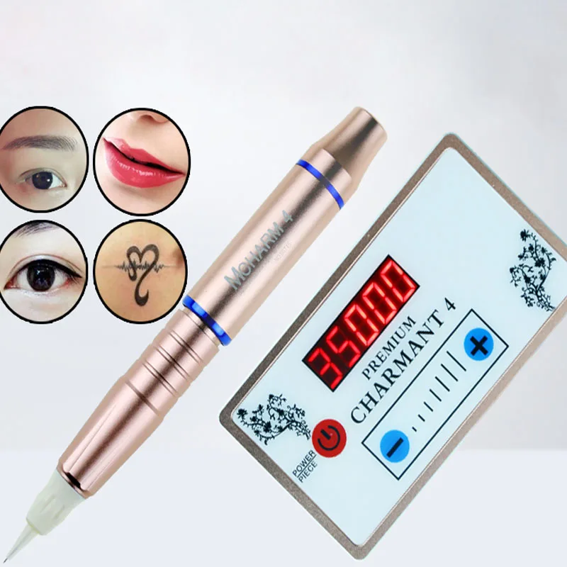 New Digital Permanent Makeup Eyebrow Tattoo Machine Eye Brow Lip Rotary