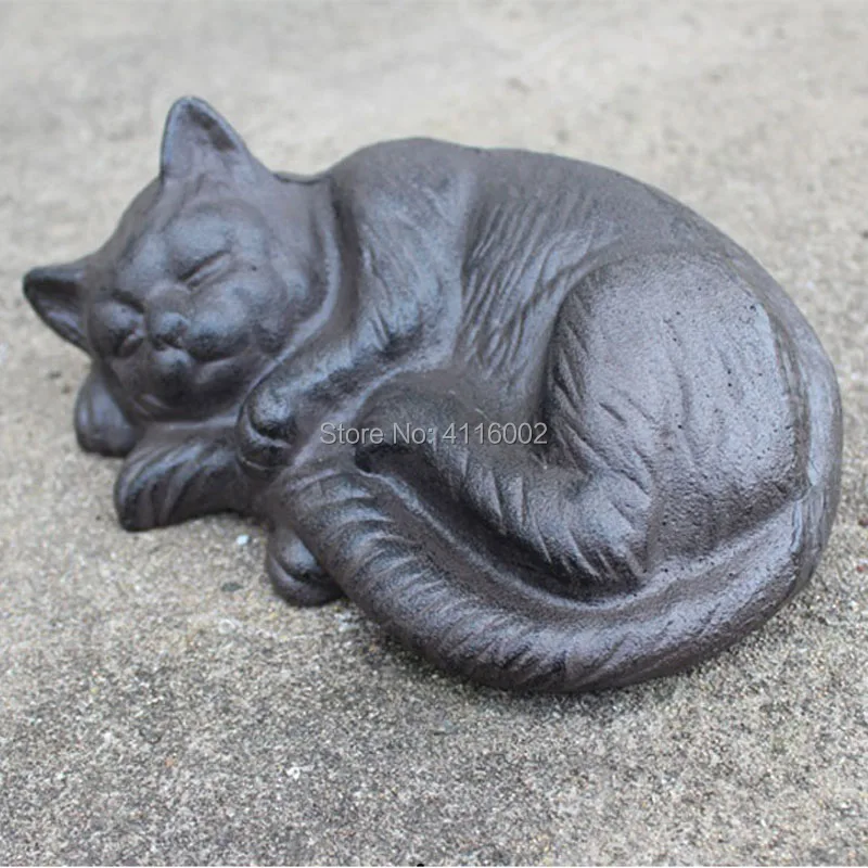 Us 80 96 8 Off Wrought Iron Sleeping Cat Rural Cast Animal Figurine Cottage Cabin Lodge Yard Garden Outdoor Decor Country Ornament In Us 80 96 8 Off Wrought Iron Sleeping Cat Rural Cast Animal Figurine Cottage Cabin Lodge Yard Garden Outdoor Decor Country Ornament In