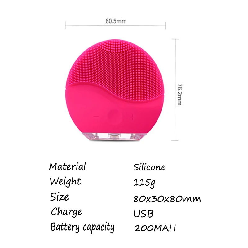 Мини электрическая Чистящая Щетка массажная для лица очищающий массажер для лица для мытья лица очиститель для лица очищающая машина для лица