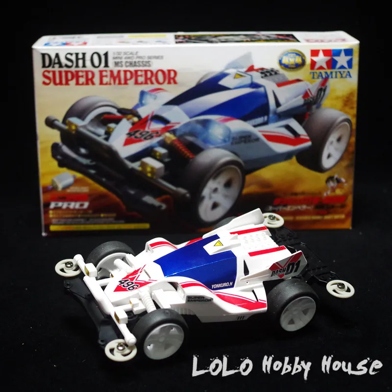 

DIY TAMIYA 4WD Car Model DASH 01 Super Emperor 18632