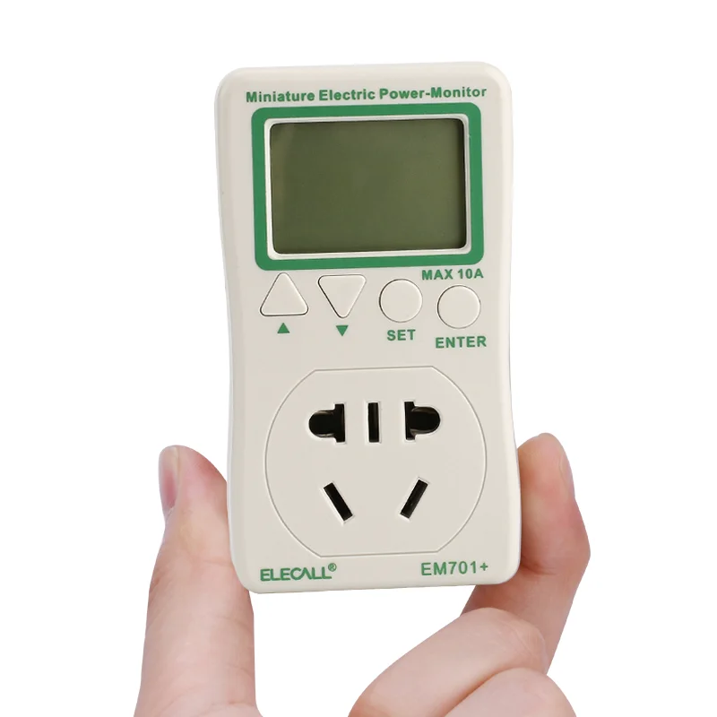ELECALL EM701 + ЖК цифровой измеритель энергии ватт ампер Частотный монитор мощности