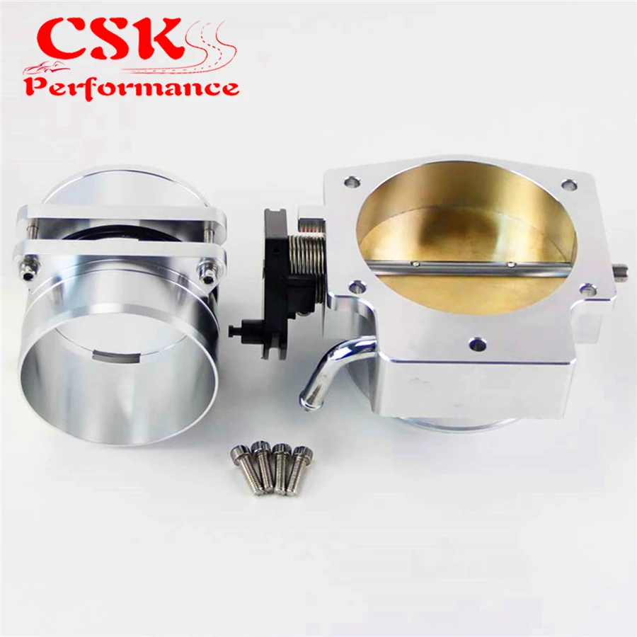 Mass Air Flow Sensor MAF End Adapter +102mm Throttle Body For G M Chevy LT4 LS1in Air Intakes