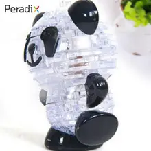 3D головоломка блестящие игрушки Хрустальная панда подарочные модели для детей Intelletual Coordination