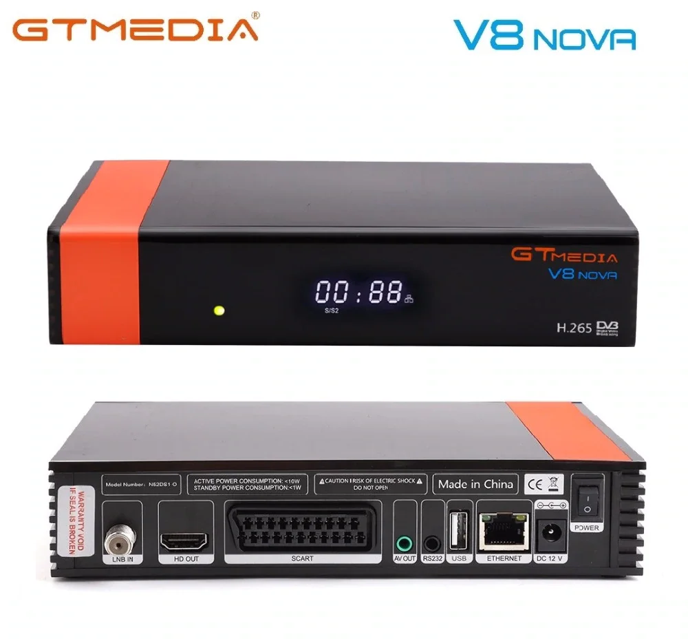 

GTMedia V8 NOVA DVB-S2 HD built-in wifi With 1 Year CCcam 1080P lnb Spain Europe TV Satellite Receiver new version of V8 Super