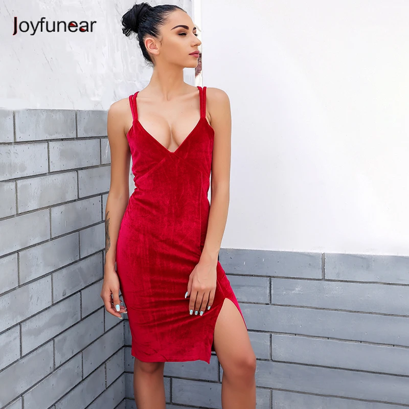 Velvet v neck bodycon dress pattern