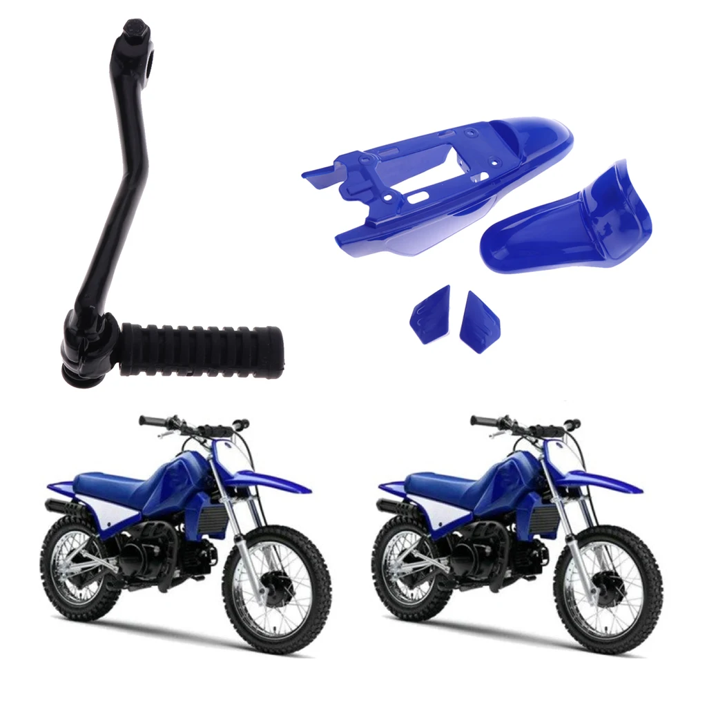Kick Start Starter Lever Gear&Plastic Fender Fairing Kit for Yamaha PW 50 Motorcycle Gear Start Lever Front Rear Fender Fairings