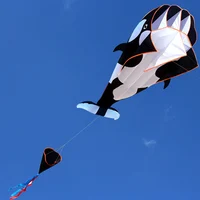 Professional  Power 3D Cartoon Whale Software Kite / Animal Kites Single Line With String Good Flying 2