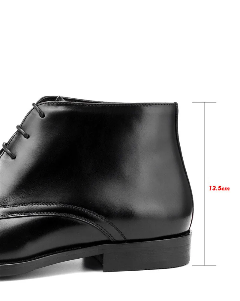 Теплая стелька из шерсти; цвет черный, коричневый; мужские Ботильоны; модельные ботинки; зимние ботинки из натуральной кожи; Мужская обувь в деловом стиле