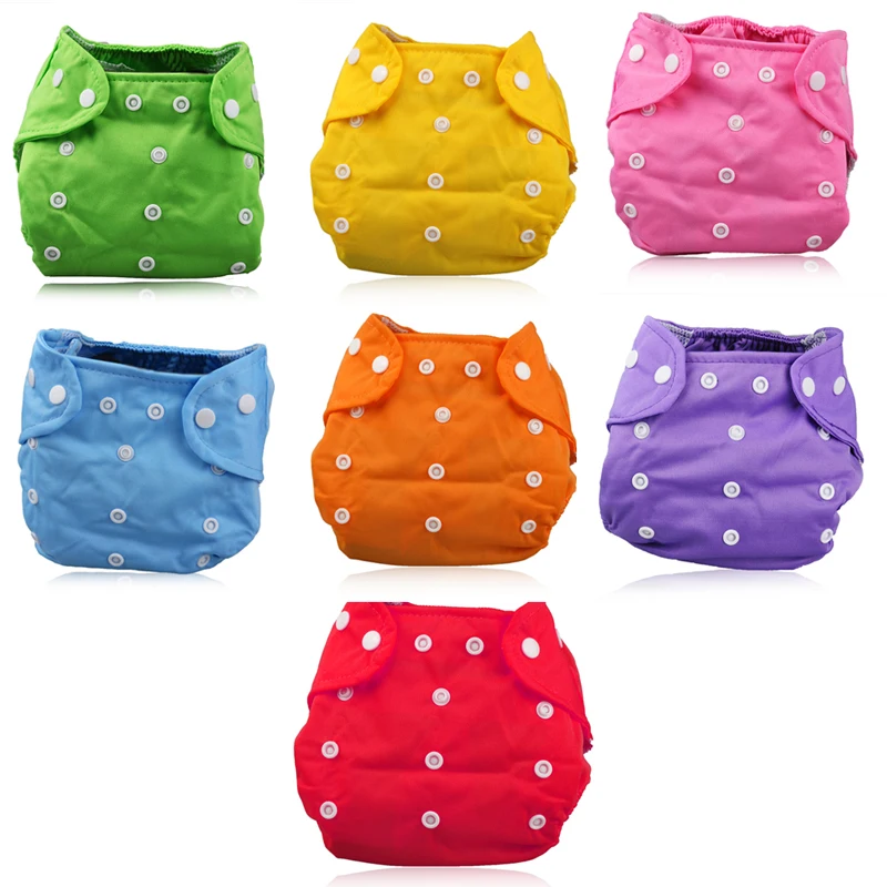 Cotton and Grid Section Reusable Baby Soft Cloth Diaper Nappy Toddler