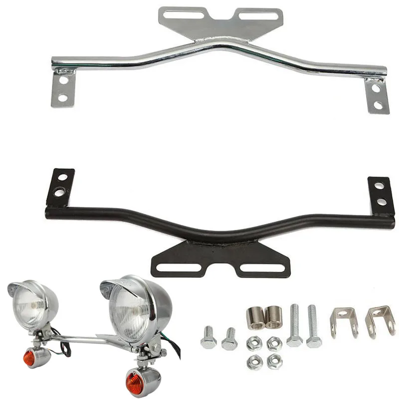 Motorcycle Light Bracket Rod Passing Spot Light Turn Signal Light Bar
