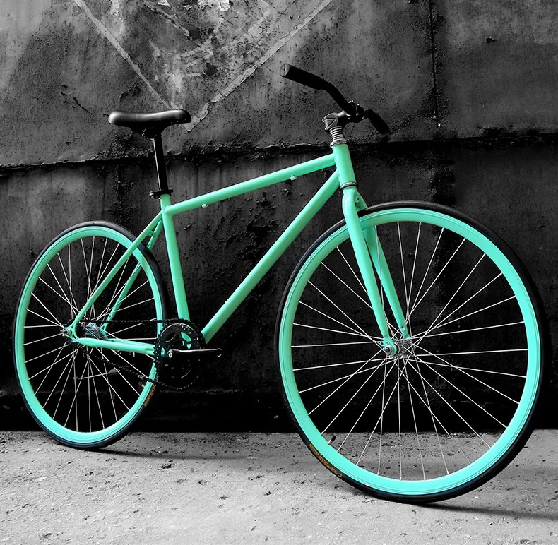 Flash Deal New X-Front brand fixie Bicycle Fixed gear bike 50cm DIY single speed inverter ride road bike track fixie bicycle colorful bike 6