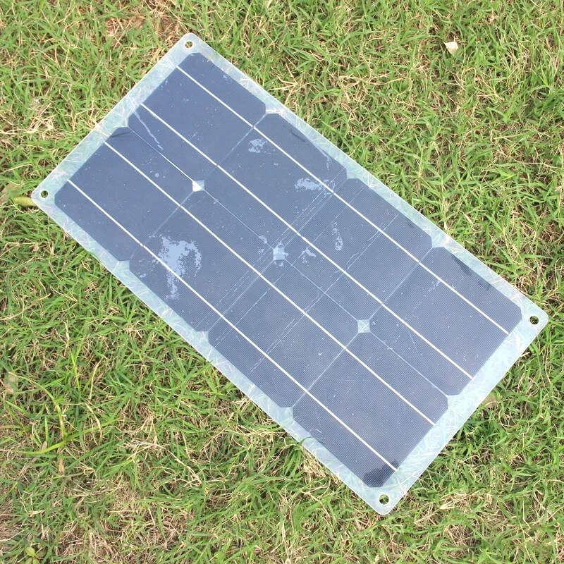 BUHESHUI полугибкий монокристаллический 20 Вт 4 в солнечная панель солнечная батарея DIY Солнечное зарядное устройство