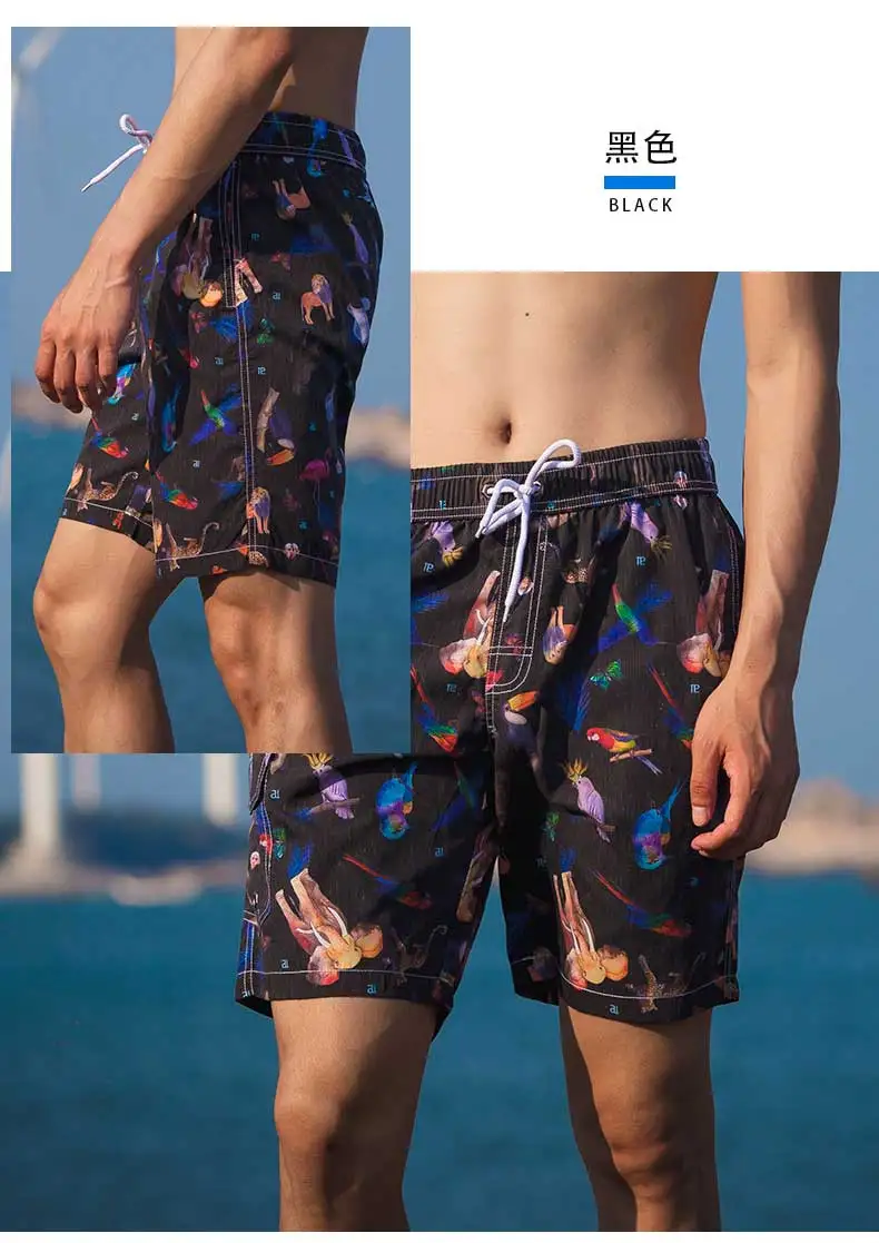Летние для серфинга Шорты мужская повседневная Пляжные шорты 2019 мода печатных талии Шорты человек sungas de praia homens короткие шортики для пляжа