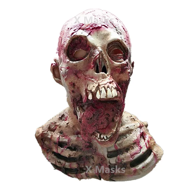 Best Price New Scary Mask Prank Halloween Monster Latex Devil masks masquerade party Horror Zombie Terror Parasitic Props Realistic adults