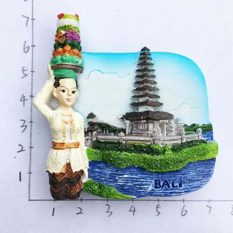 I552 Bali Jumbo Fridge Magnet Indonesia Travel Refrigerator Magnet