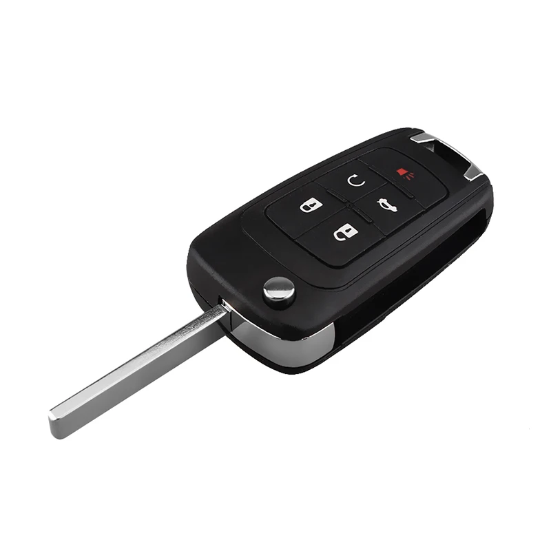

New 5 Buttons Flip Remote Key Case Shell Car Fob Cover For Chevrolet Camaro Cruze Equinox Impala Malibu Sonic Car Styling