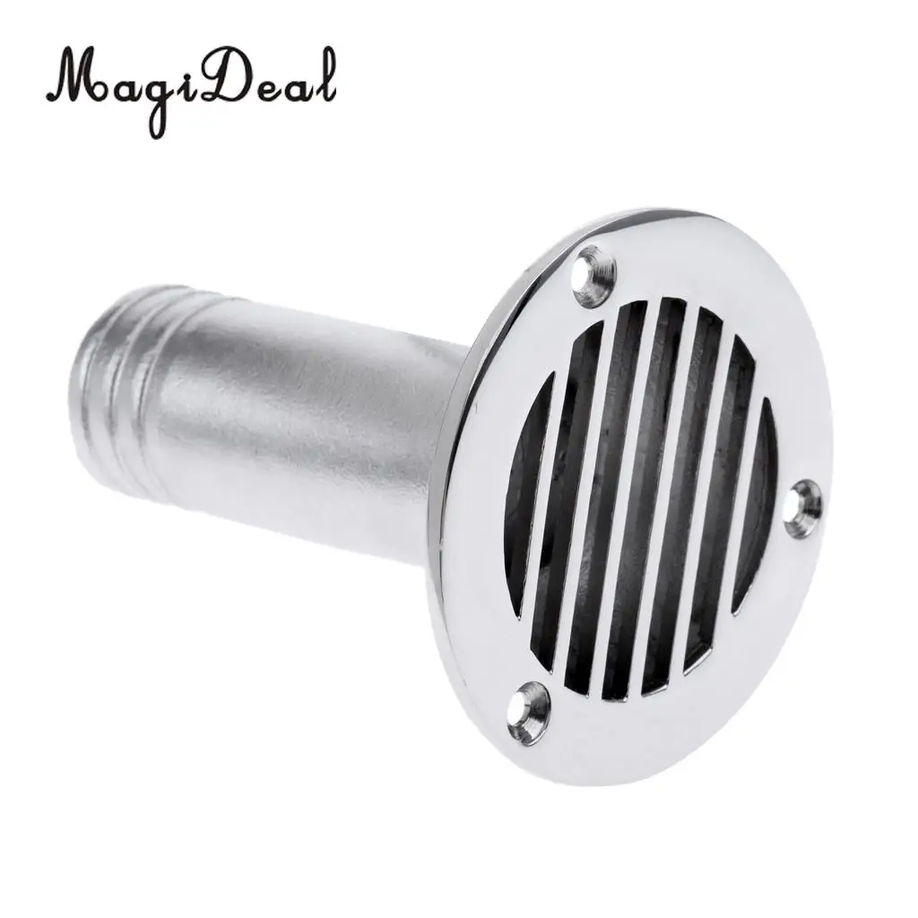 Polished 316 Stainless Steel Boat Deck Drain Scupper For Marine Boat Yacht Accessories