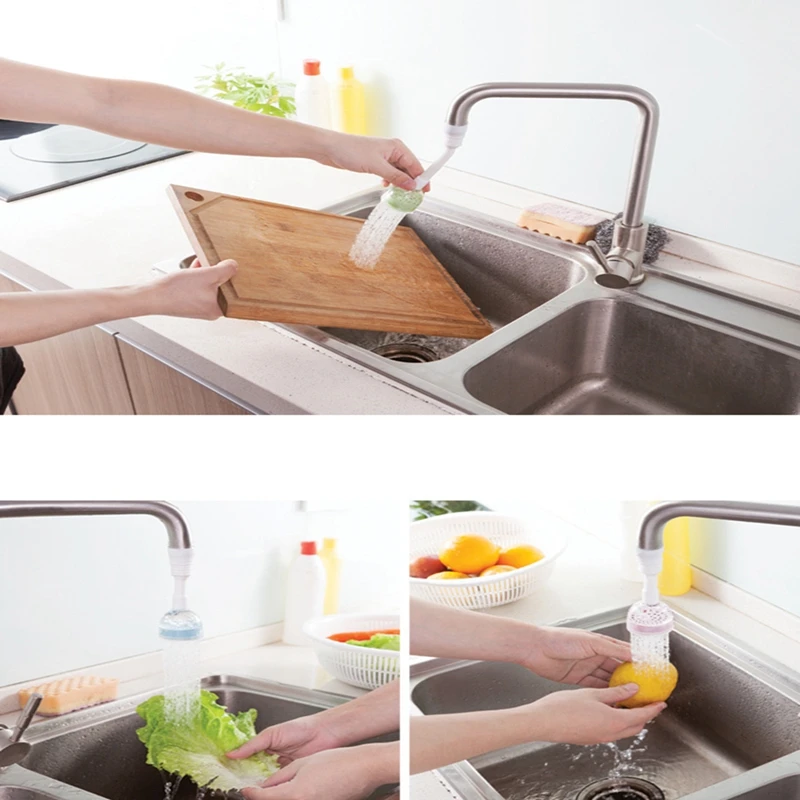 Faucet Can Rotate 360 Degree Shower Head Antispattering Water-saving Tap Nozzle Extended Filter Water Saving Device Kitchen Use | Дом и сад