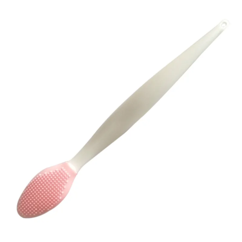 Силиконовая Очищающая щетка для лица для удаления черных точек с прыщей инструмент для глубокой очистки кожи - Цвет: Розовый
