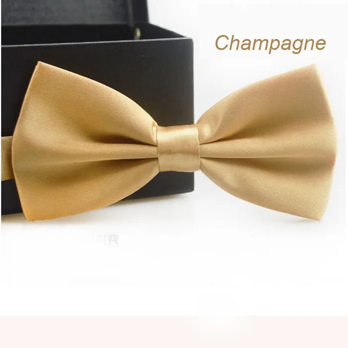 30/галстук-бабочка мужской Одноцветный Свадебный галстук-бабочка конфетного цвета галстук-бабочка бабочки для мужского платья рубашки аксессуары - Цвет: Champagne