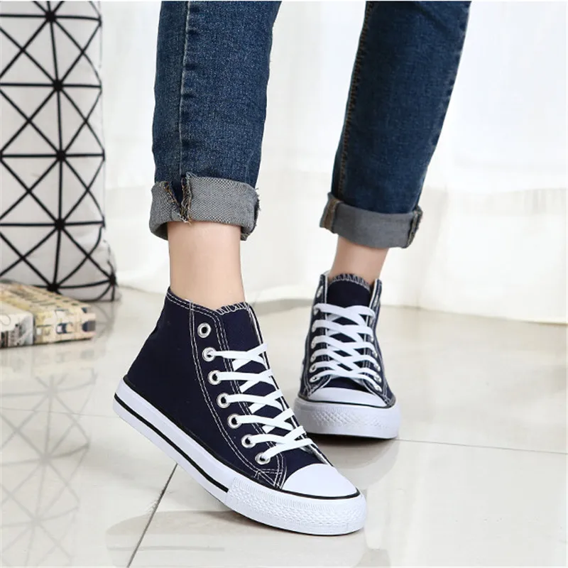 Vulcanize Shoes Women Sneakers Femme Casual Shoes Tenis Feminino High Top Flat Shoes Trainers Woman Zapatos Mujer