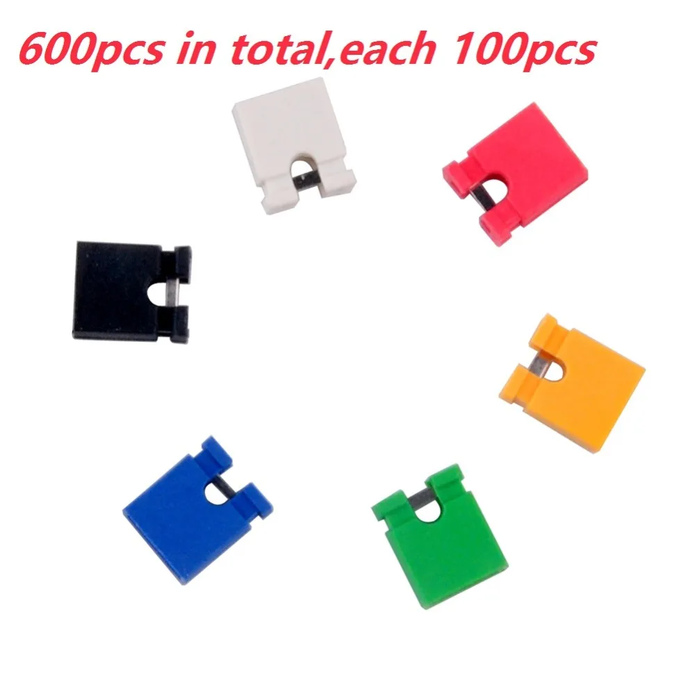 100Pcs Red 2.54mm Jumper Cap mini Jumper Short Circuit Cap Connection NEW CF