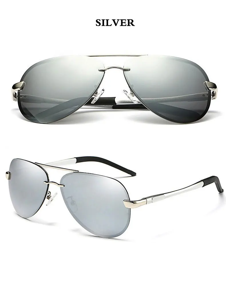 Шикарные поляризационные солнцезащитные очки, мужские, лягушка, зеркальные, Oculos Al Mg, очки для вождения, UV400 Zonnebril Pilot Gafas De Sol Hombre E196