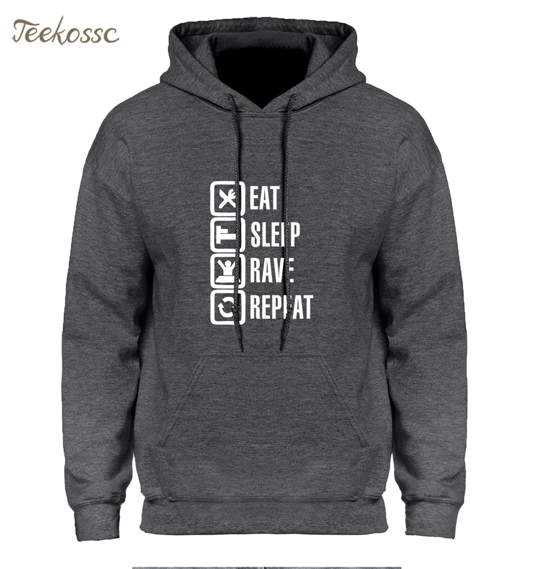 Eat Sleep Game Hoodie Men Hoodies Hooded Sweatshirt Mens 2018 Winter Autumn Hip Hop Streetwear White Black Sweatshirts Men's